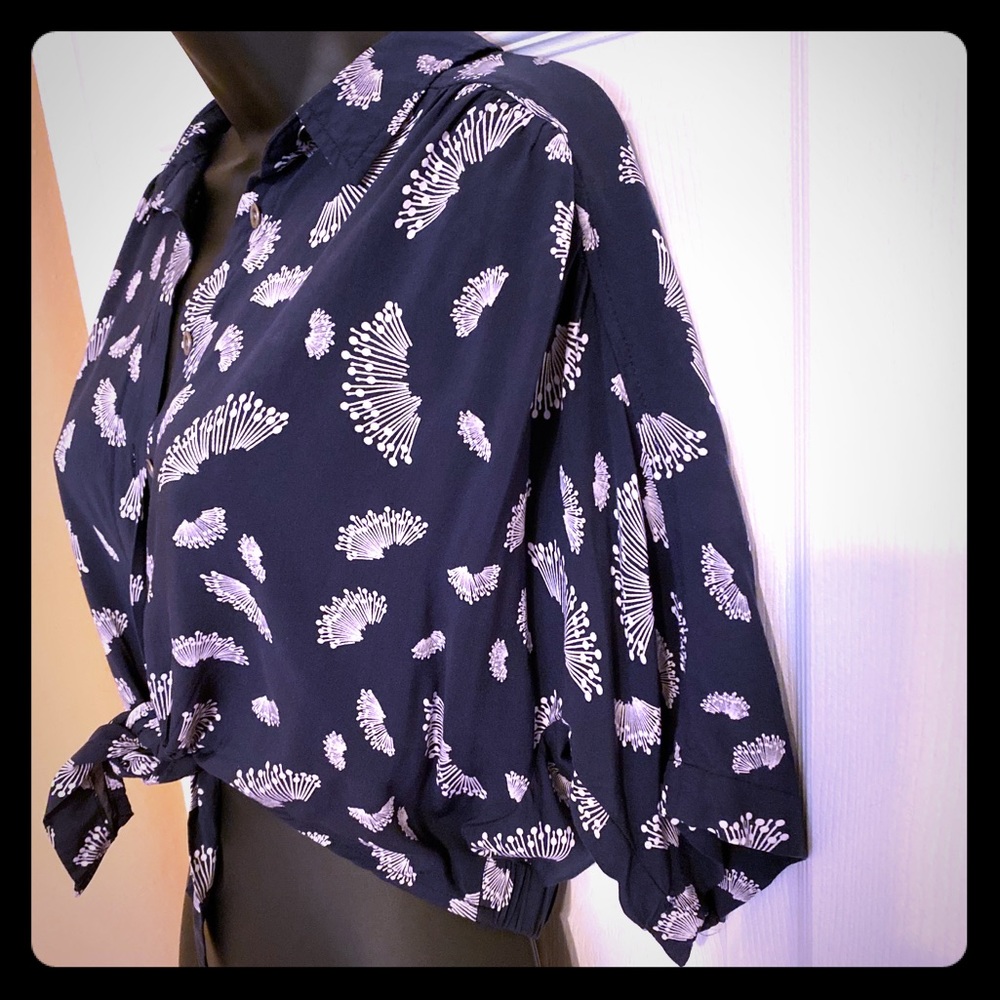 Urban Outfitters button up cropped blouse